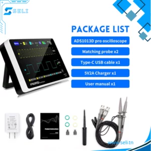 FNIRSI 1013D OSCILLOSCOPE NUMERIQUE, DOUBLE CANAL, BANDE PASSANTE DE