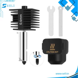 TETE D'IMPRESSION DE RECHANGE BUSE EN ACIER TREMPÉ 0,4 MM AVEC PROTECTION SILICONE POUR IMPRIMANTE 3D BAMBU LAB A1 MINI