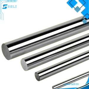 RAIL LINEAIRE CYLINDRE CHROME DE 05MM, 06MM, 08MM, 10MM, 12MM, 16MM, 20MM, 25MM OU 30 MM, TIGE RONDE POUR AXE OPTIQUE, LONGUEUR 100-2000 MM