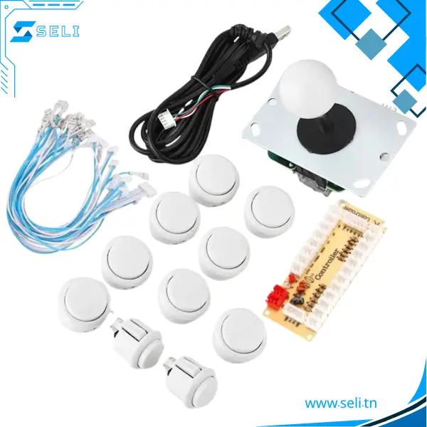 KIT DE MANETTE DE JEU D'ARCADE COULORÉ – Image 4