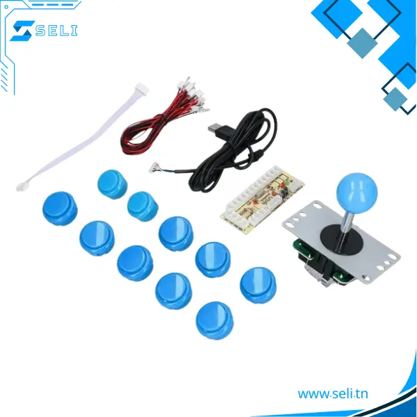 KIT DE MANETTE DE JEU D'ARCADE COULORÉ – Image 2