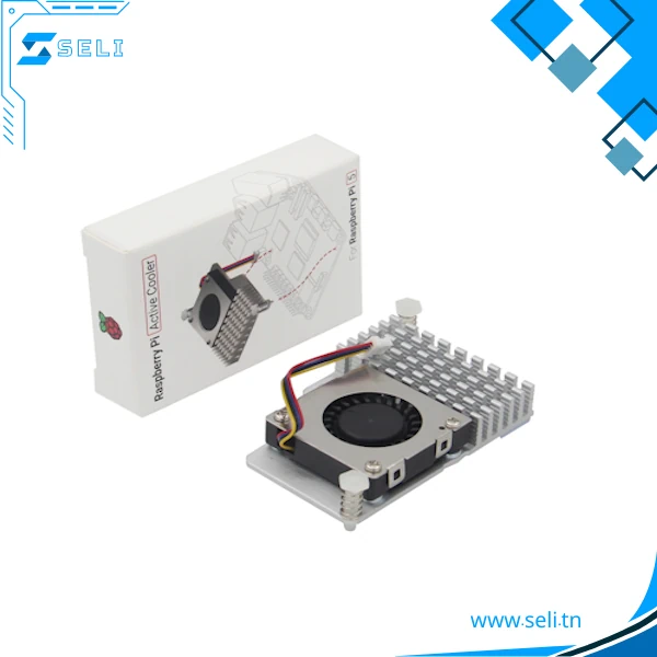 MODULE ACTIVE COOLER OFFICIEL POUR RPI5 RADIATEUR+VENTILATEUR SC1148
