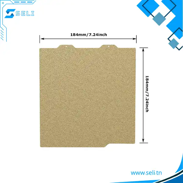 BAMBULAB A1 MINI PLATEFORME 184*184MM DOUBLE FACE FILM PEI PLAQUE D'ACIER MAGNETIQUE FILM CHAUFFANT POUR IMPRIMANTE 3D – Image 4