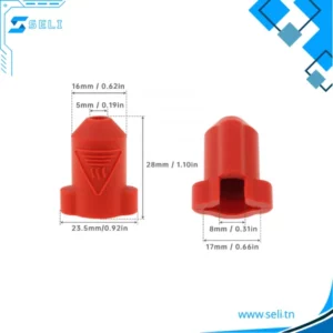 CHAUSSETTE EN SILICON POUR BLOC CHAUFFANT COULEUR ROUGE COMPATIBLE AVEC IMPRMANTE  3D K1