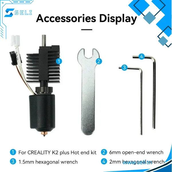 KIT BLOC DE CHAUFF. EN CERAMIQUE POUR IMPRIMANTE KPLUS BUSE 0,4MM XP250603 – Image 2