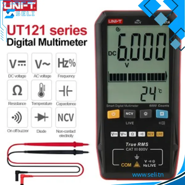 MULTIMETRES NUMERIQUES INTELLIGENTS SERIE UT121 – Image 4