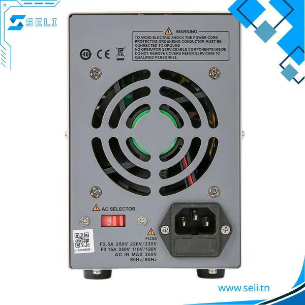 ALIMENTATION STABILISE REGLABLE 220VAC/0-30VDC 5A UTP3315TFL-II – Image 2