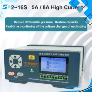 BAL-5616 5A - 2*16S CONTROLEUR D'EGALISATION DE TENSION DE BATTERIE AU LITHIUM ACTIF SUNKKO