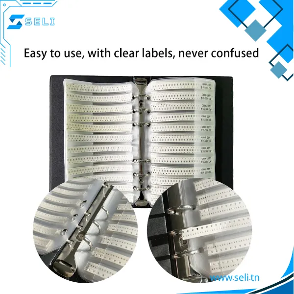 JEU DE 92 ASSORTIMENT CONDENSATEUR SMD 0805 50PCS / VALEUR – Image 2