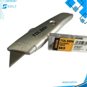 COUTEAU A LAME ALUMINIUM 61X91MM SK5 ET LAME DE RECHARGE