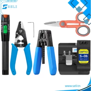 KITS DE TEST PUISSANCE FIBRE OPTIQUE 5 PIECES AVEC STYLO LUMINEUX ROUGE